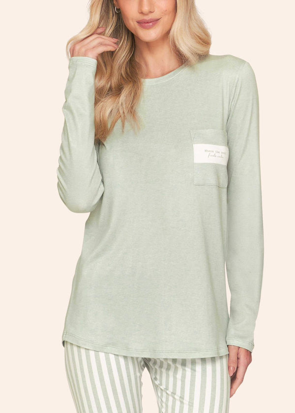 Pijama Feminino com Legging Soft Sage
