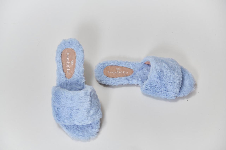 Chinelo de Quarto Olaf Azul Bebê