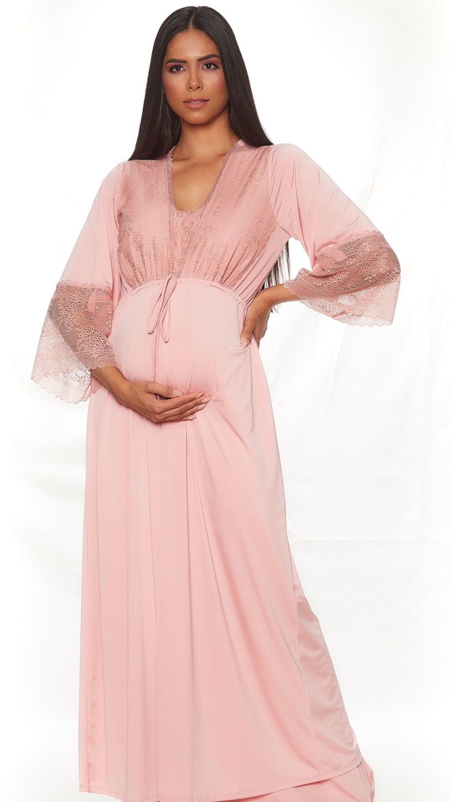 Robe Gestante Longo Lala Blush Alegria