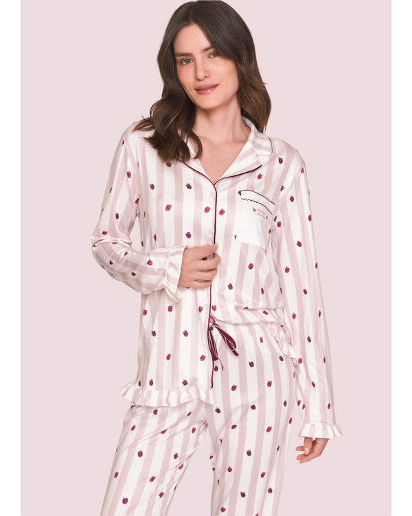 Pijama Feminino Longo Americano Amora