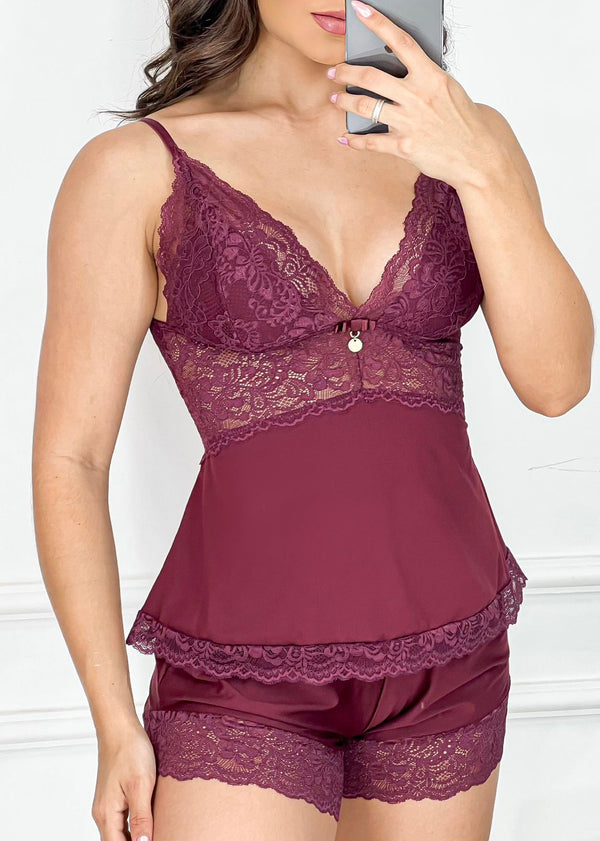 Babydoll Karine Vinho