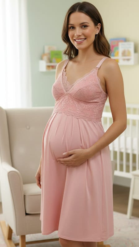 Camisola para Amamentação Best Mami Curta Blush