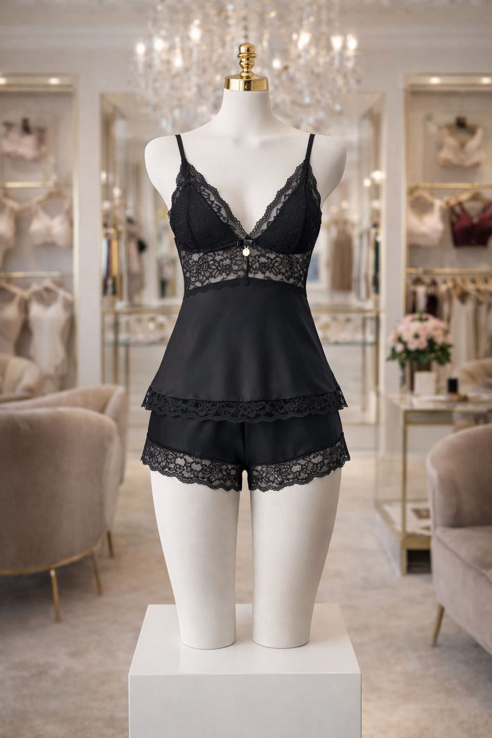 Babydoll Karine Preto