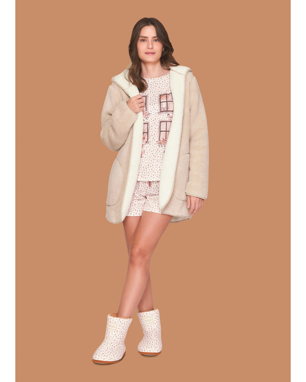 Pijama Feminino Curto Raposinha