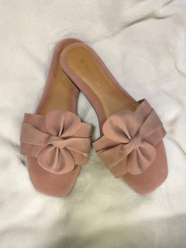 Chinelo De Quarto Laço Nude
