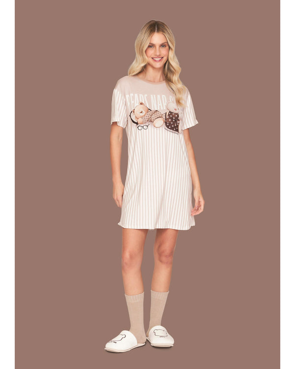 Camisola Curta Listrada Bears Nap Club